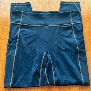 Fabletics Blue Athletic Leggings Large